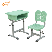 Bureau de rangement moderne et réglable en plastique et métal, avec un seul tiroir, certifié ISO, durable, idéal pour les salles de classe et les ateliers