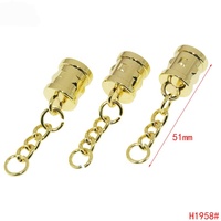 Perles à sertir en métal avec gland, embouts et fermoirs pour la fabrication de sacs, colliers et accessoires de bijoux faits main, personnalisables