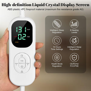 Couverture chauffante électrique douce et lavable en fausse fourrure de lapin, taille double, certifiée CE UKCA, idéale pour la chambre à coucher, très populaire - Product Image 3