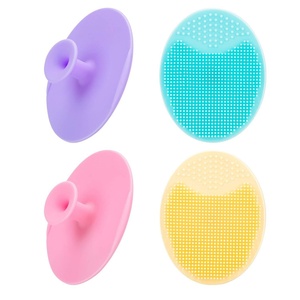 Baby Shampoo <b>Brush</b> Silicone Handheld Manual <b>Bathing</b> Scrubbing Oval <b>Brush</b> Kids Hair Washing Dandruff Removing Safety - Product Image 3