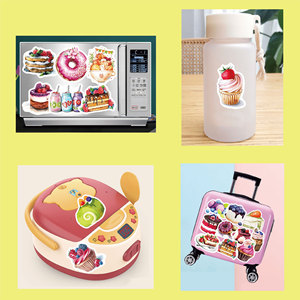 100 Uds. Calcomanías de comida encantadora <span class=keywords><strong>para</strong></span> botella de <span class=keywords><strong>agua</strong></span> álbum de recortes portátil equipaje bicicleta impermeable Paquete de <span class=keywords><strong>pegatinas</strong></span> de vinilo <span class=keywords><strong>para</strong></span> pasteles - Product Image 5