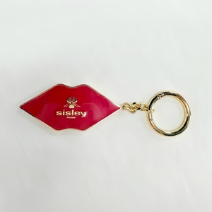 Rugged & Deformation-resistant Alloy Keychain Accessories Red Lips Graphic Design <b>Custom</b> Keychain for Bag Car <b>Key</b> - Product Image 1