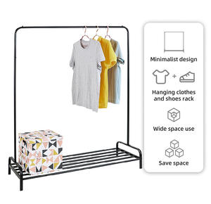 Nouveautés Cintres à un pôle en métal de haute qualité Tendance Multifonction Durable Séchoirs à vêtements pour le salon des vêtements - Product Image 3