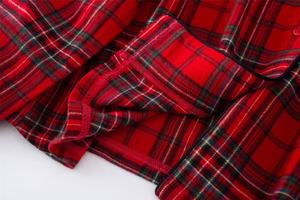 2025 New Design Couple <strong>Unisex</strong> Long-Sleeve <strong>Christmas</strong> <strong>Pajamas</strong> Suits Xmas Grid Outfit with Elastic Waist Closure Home Wear <strong>Pajamas</strong> - Product Image 4