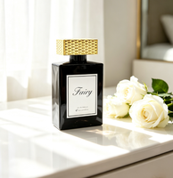 Botol parfum semprot kaca hitam 100 ml