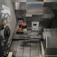 Torno CNC de Doble Husillo DTDS46-36 con Certificación CE, Fanuc/GSK, Alta Precisión, Base de Hierro Fundido Sólido, Mecanizado de Piezas de Precisión