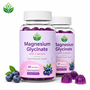 Gommose di Magnesio Glicinato <span class=keywords><strong>per</strong></span> Bambini Senza Zucchero con Vitamina 400/200mg, L-Teanina, <span class=keywords><strong>Camomilla</strong></span> e Melissa <span class=keywords><strong>per</strong></span> Migliorare la Memoria e il Sonno - Product Image 1