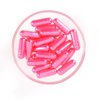 Capsules vides rigides de qualité pharmaceutique, de taille 00/0, certifiées halal, sans BSE/TSE, en gélatine métallique perlée colorée