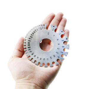 Ferramenta medidora de espessura de fio, medidor de espessura de diâmetro de inspeção para soldagem, 0.007-0.3125 polegadas, 0-36 awg redondo - Product Image 6