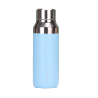 Bouteille d'eau en acier inoxydable de 400 ml, gourde isotherme, tasse, logo et couleur personnalisés