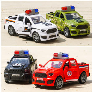 Coche de Policía de Juguete para Niños, Modelo Todoterreno de Simulación Inercial de Plástico 1:5, Regalo para Puesto de Venta, Comercio Exterior Transfronterizo - Product Image 3