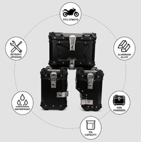 Sacoches latérales en alliage d'aluminium pour CFmoto 450MT 800MT, étanches, durables, pour rangement, vente en gros, version améliorée