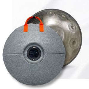 Handpan JELO pour débutants, argent, 22 pouces, 9 notes, 430 Hz, échelles de tons, tambour à langue en acier inoxydable, handpan avec HCT - Product Image 1