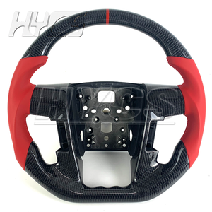 Volant sport personnalisé en fibre de carbone pour l'amélioration de l'intérieur de la voiture pour <span class=keywords><strong>Ford</strong></span> <span class=keywords><strong>Raptor</strong></span> F150 F250 F350 2010-2014 - Product Image 1