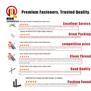 Xinmingqi đồng bằng kết thúc thép không gỉ ổ cắm vít cup đầu bu lông Nut bu lông din912 lớp 4.8 12.9 UNC/UNF/unef chủ đề máy giặt - Product Image 4