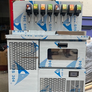 Distributeur de boissons gazeuses commercial 8 valves, machine automatique de boissons post-mix avec glace intégrée pour restaurant - Product Image 1