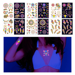 Gran oferta, transferencia de agua, <span class=keywords><strong>mariposa</strong></span>, dinosaurio, niños, tatuaje luminoso, impermeable, brillo oscuro, tatuajes temporales para niños - Product Image 4