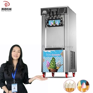 Thương mại tự động dọc Top 3 hương vị giá rẻ mềm phục vụ máy làm kem để bán - Product Image 3