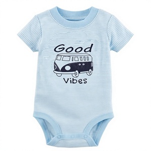 Combinaison bébé en coton biologique filé sur mesure, body tricoté en coton de bambou pour nouveau-né, vente en gros, usine de Tirupur - Product Image 1