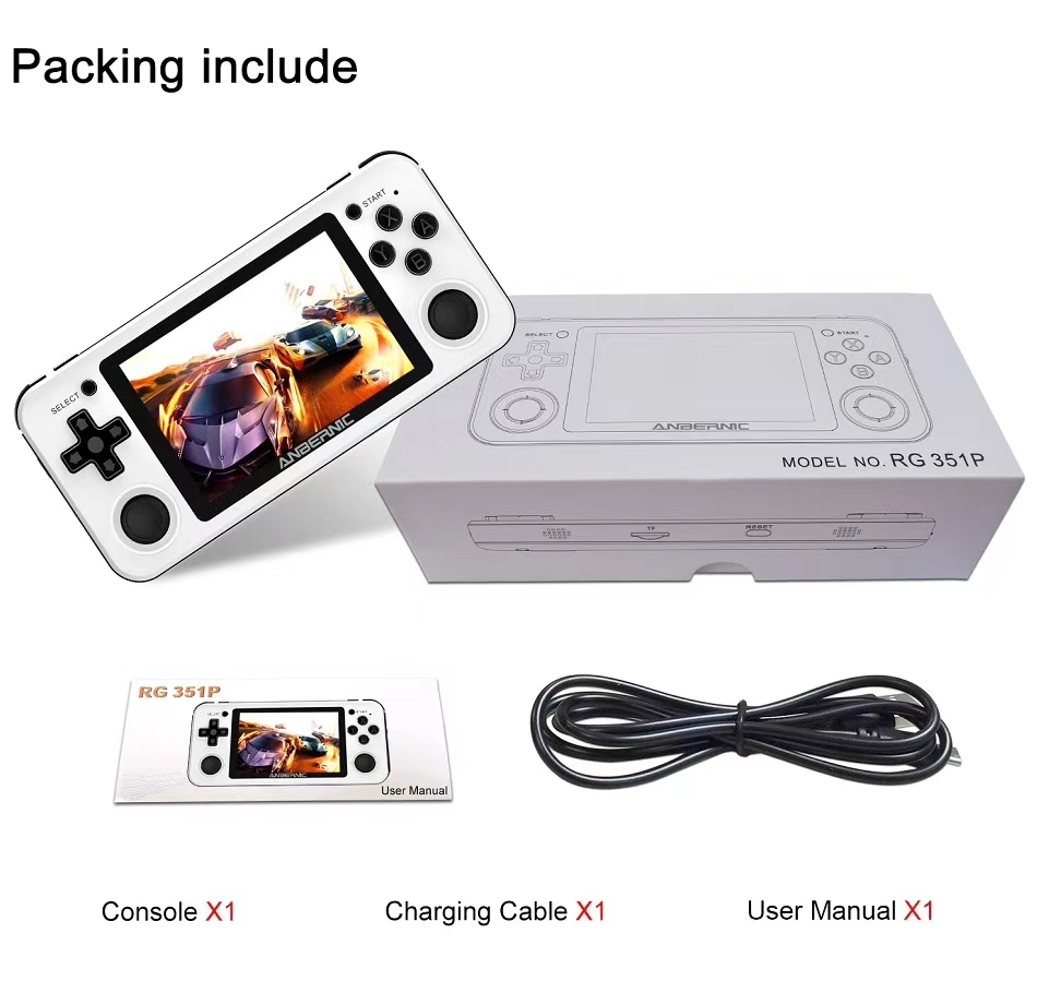 Handheld game player support FC gaming system anbernic rg351p mini handheld game console