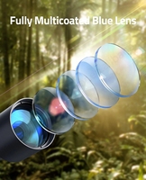 Lunette de tir CVLIFE EagleTalon 3-9x40 HD Crosshair noire, durable, compacte, en alliage d'aluminium, avec montures 11 mm et lentilles FMC