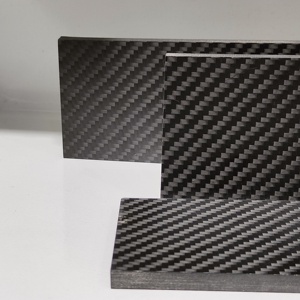 Placa de Fibra de Carbono, Tejido 3K, Color Negro, Forma Rectangular, Material Ligero de Alta Resistencia - Product Image 3