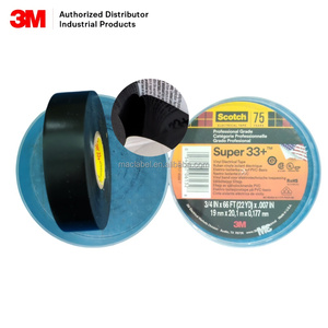 Mactape hiệu suất cao Vinyl màu mã hóa điện băng 3m Scotch 33 + dây điện cáp điện tử Vinyl cách điện băng - Product Image 3