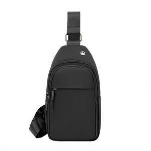 Riñonera Cruzada Impermeable con Logotipo Personalizado para Hombre, Bolsa de Cintura con Cierre de Cremallera, Bolsa de Pecho para Viajes y Deportes - Product Image 2