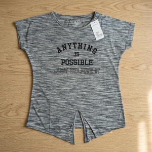 Custom Designed 100% Cotton Women's T-Shirts Soft Smooth Sleeve Less Over-<b>sized</b> Promotional Style <b>Plus</b> Button <b>Sequined</b> Short - Product Image 3