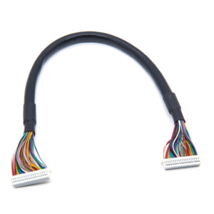 كابل LVDS مخصص مزدوج الطرف DF14-20P-1.25C بخطوة 1.25 مم و20 دبوس لشاشات اللمس الصناعية وآلات الإعلانات وشاشات LCD - Product Image 3
