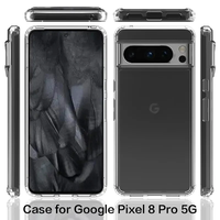 Coque de téléphone transparente antichoc anti-jaunissement PC+TPU à expédition rapide pour Google Pixel 11 11A 10 10A 9 8 8A 7 7A Pro XL