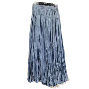 <span class=keywords><strong>Gonna</strong></span> Elegante da Donna a Vita Alta in Seta Bianca, Nuova Collezione Estiva, Modello Svasato a Goccia che Valorizza la Figura, Taglie Forti, Tinta Unita - Product Image 2