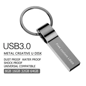 Factory 12 Years experience free sample branded custom USB 2.0/3.0 metal usb flash drive 128 gb 32gb 16gb 8gb