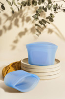 Sacs de conservation alimentaire en silicone réutilisables à triple couche, hermétiques, nouveau style, pour congélateur