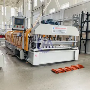 Fully Automatic Metal Roof Panel Steel Tile Roll Forming Machine With Certificate