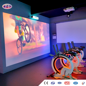 Système de projection multisensoriel pour cyclisme en salle, solution interactive, jeux de course de vélo en réalité augmentée, ZS-IP021, vélo de spinning interactif intelligent en réalité augmentée - Product Image 2