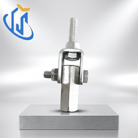 Connecteur de renforcement de tuyauterie UTT14, attache pivotante en acier au carbone électrogalvanisé pour systèmes CVC et MEP