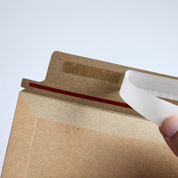 Enveloppe d'emballage en papier pour expédition et livraison avec logo personnalisé, sac postal d'expédition en papier recyclable personnalisé vente en gros