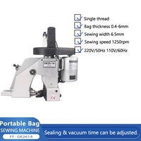 Mini machine à coudre semi-automatique électrique pour la fermeture des sacs, modèle 25 #   pour l'habillement et les textiles