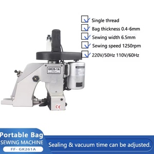 Mini Semi-<b>Automatic</b> Electric Bag Closer <b>Sewing</b> <b>Machine</b> Model 25# for Apparel & Textiles - Product Image 4