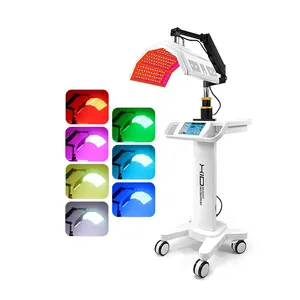 Lâmpada LED profissional de 7 cores Pdt 273pcs para terapia facial, máquina de iluminação facial, terapia com luz