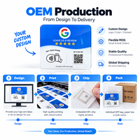 Cartes NFC personnalisées pour avis Google, autocollants de table durables pour stimuler les avis, cartes acryliques haute sensibilité pour les entreprises