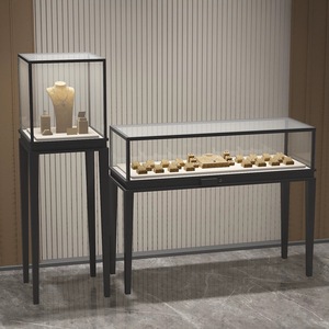 Espositore per <span class=keywords><strong>Gioielli</strong></span> <span class=keywords><strong>di</strong></span> Lusso Prodotto in Fabbrica, Set <span class=keywords><strong>di</strong></span> Espositori da Tavolo in Vetro per <span class=keywords><strong>Gioielli</strong></span> - Product Image 2