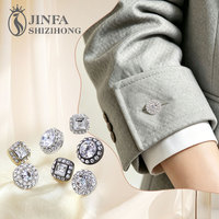 RB044 kancing kaca dekoratif berlian imitasi besar kristal Diamante bulat mewah kualitas tinggi untuk gaun/mantel
