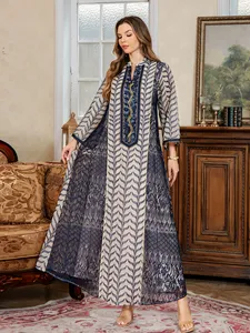 Nuevo Vestido Maxi de Malla Bordada, Vestido de Fiesta para Mujer, OEM ODM - Product Image 2