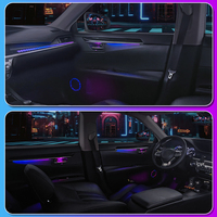 Kit d'éclairage ambiant pour voiture TMPRO pour Lexus ES 2014-2017, éclairage décoratif intérieur passager à effet écailles de dragon, lampe ambiante intérieure automobile