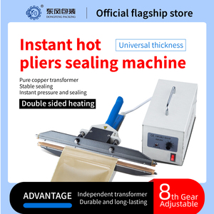 Máquina selladora de prensa manual portátil con sello vertical de embalaje resistente al calor para bolsas grandes con caja eléctrica para sellar varias bolsas - Product Image 2