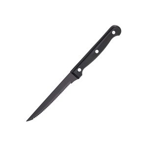 Couteau à pizza multifonction à lame dentelée en acier inoxydable argenté et noir avec manche en bois, outils de cuisine haut de gamme pour usage en restaurant - Product Image 4
