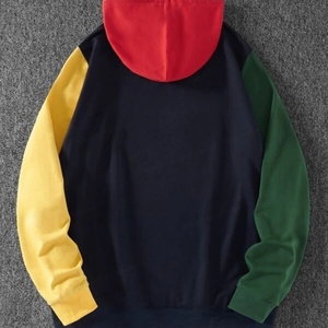 Sweat à capuche personnalisé pour homme en molleton 100% coton, chaud, coupe-vent, multicolore, avec poche kangourou et cordon de serrage, pour la vente en gros - Product Image 2