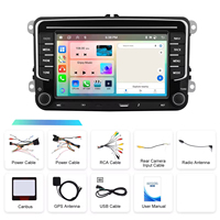 Autoradio Android Podofo 7'' 6+128 Go, autoradio sans fil CarPlay Android Auto WiFi GPS pour Volkswagen Seat Skoda